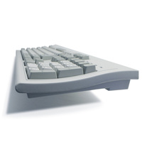 Clavier filaire USB rétro classique fabriqué à Taïwan, 24 touches rétro anti-ghosting, fonctionnement à membrane, état neuf
