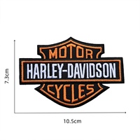 Écussons brodés de haute qualité avec logo Harley pour motos, à thermocoller ou à coudre sur les jeans, vestes et gilets des motards, badges en tissu brodés