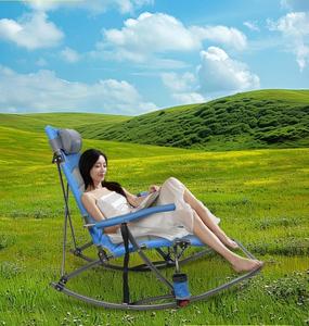 Silla plegable duradera de acero inoxidable para exteriores para acampar, pescar, ocio, mecedora personalizada, Banco de Camping para todos los exteriores - Product Image 1