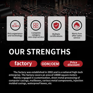 OEM tùy chỉnh sản xuất điện tử với tai nhỏ màu đen ABS nhựa <span class=keywords><strong>PCB</strong></span> bảng mạch điện ngân hàng hộp trường hợp adapter bao vây - Product Image 5