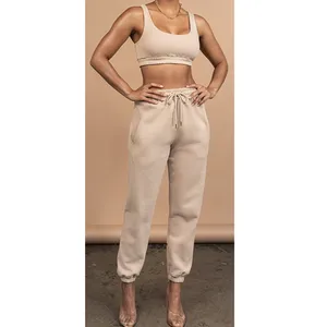 Wholesale 2 Piece Set Pants Set Women Casual Sport Suit Joggers 2 Piece Crop Top Women Clothing