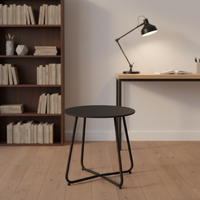 Table basse de style européen créative en fer avec rangement, mobilier de patio pour jardin, balcon, bistrot, table d'appoint extérieure