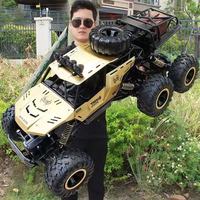 Coche de Control Remoto Todoterreno de Metal con Control por Aplicación de 2.4GHz, Listo para Usar, Rock Crawler