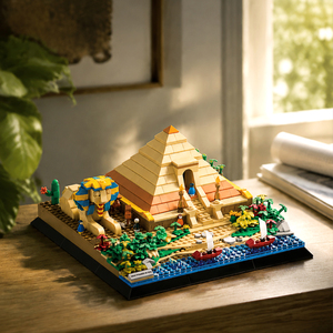 Wange 5257 Set di Costruzioni MOC Piramidi di <span class=keywords><strong>Giza</strong></span>, Modello Educativo in Mattoncini di Plastica per Bambini, Giocattolo Personalizzabile da Collezione, Vendita all'Ingrosso - Product Image 3
