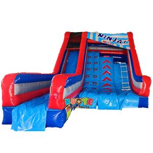 Nouveau design commercial <span class=keywords><strong>Ninja</strong></span> Wall Challenge gonflable drôle d'extérieur <span class=keywords><strong>Ninja</strong></span> Wall jeu de toboggan gonflable pour enfants et adultes - Product Image 1
