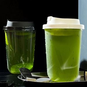 Gobelets en plastique de haute qualité jetables, transparents givrés, personnalisables avec logo, moulés par injection PP, en forme de U, en promotion - Product Image 2