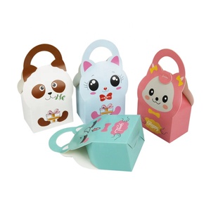 Hình dạng động vật kẹo/sô cô la/đồ ăn nhẹ/món tráng miệng Hộp quà tặng cho trẻ em dễ thương bên ủng hộ hộp dễ thương Mini Pastry Kẹo hộp giấy - Product Image 6