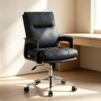 Chaise de bureau pivotante ergonomique, chaise de visiteur de bureau, chaise de jeu confortable, chaise d'ordinateur en cuir de luxe