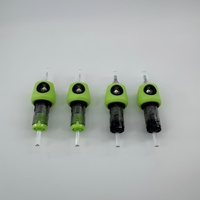 Cartouche d'aiguilles de microblading intégrée de 20 pièces en acier inoxydable 316, aiguille de tatouage permanente, aiguille pour sourcils, art corporel, membrane souple