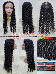 Letsfly 11A 2x6 Transparent Lace Closure <b>Wigs</b> SDD Double Drawn Raw Virgin Hair <b>Wigs</b> 300% Density Original 100% Human Hair <b>Wigs</b> - Product Image 6