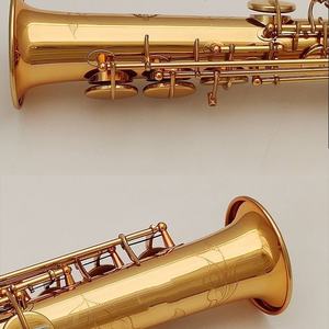 Saxophone <span class=keywords><strong>soprano</strong></span> <span class=keywords><strong>droit</strong></span> si bémol laqué or Saxophone <span class=keywords><strong>soprano</strong></span> professionnel Vente en gros directe d'usine - Product Image 3