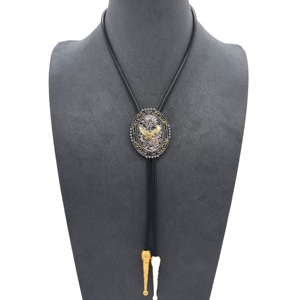 Collier Polo MY HQBL en Alliage Métallique Tête et Sabots de Cheval avec Cordon en <span class=keywords><strong>Cuir</strong></span>, Écologique, Style Décontracté et Tendance, Logo Personnalisable - Product Image 5