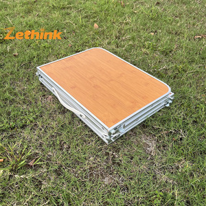 ZT-027 Mesa Plegable Portátil, Resistente y Ligera, <span class=keywords><strong>de</strong></span> Aleación <span class=keywords><strong>de</strong></span> Aluminio y MDF, Mini Mesa Plegable <span class=keywords><strong>de</strong></span> Tres Secciones para Exteriores, Picnic, Camping y <span class=keywords><strong>Barbacoa</strong></span> - Product Image 3