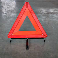 Panneau d'avertissement d'arrêt d'urgence pour voiture, support triangulaire réfléchissant, panneau en plastique monté sur voiture