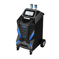Machine de recharge et de récupération de réfrigérant entièrement automatique WDF X870, excellent équipement de nettoyage de climatiseur automobile au fréon