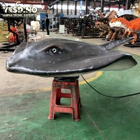 Modèle réaliste de raie animatronique en acier et silicone pour aquariums, parcs à thème, parcs d'attractions et zones pour enfants - capacité supérieure à 500 kg