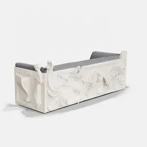 Set furnitur eksklusif, kelas atas gaya seni ukiran ruang tamu modern sofa mewah Italia