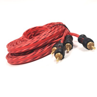 Câble amplificateur de voiture OFC Cobre 5M 2RCA vers 2RCA pour autoradio et système audio – Vente chaude en usine
