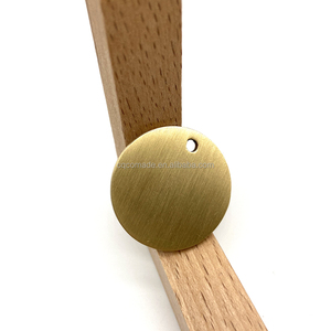 Targhetta identificativa per animali domestici in ottone massiccio anallergico, targhetta vuota in ottone da 30 mm, ciondolo identificativo per cani in ottone - Product Image 2