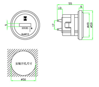 Chronomètre SH-1 en pièces détachées pour véhicules, accessoire industriel, compteur d'horloge, chronographe, livraison directe depuis l'usine