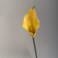 Realistische PU Weiße Calla-Lilien Künstliche Blumen 60 cm für Hochzeit Weihnachten Neujahr Chinesisches Neujahr Heimdekoration - Moderner Stil