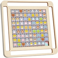 Cartes mémoire à associer, jeu de paire d'animaux, puzzle carré fait main pour l'apprentissage précoce des enfants
