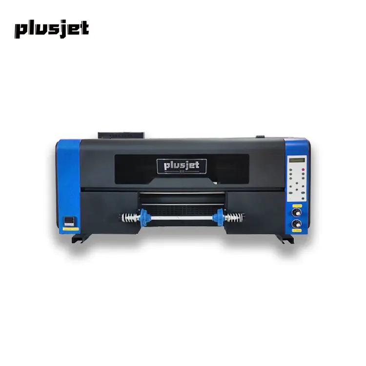 Новый принтер Plusjet DTF UV для наклеек PJ-30W2 с 2 насадками для Epson XP600 6 видов цветов UV DTF стикер Принтер