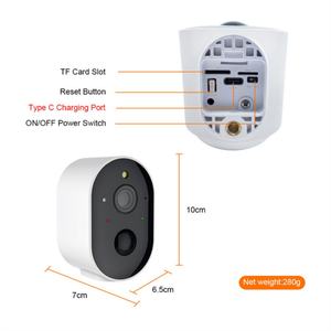 Caméra intelligente Wifi Glomarket, faible consommation d'énergie, détection de mouvement humain, sécurité, caméra HD couleur avec batterie - Product Image 3