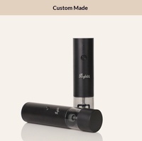 Ensemble moulin à sel et à poivre rechargeable USB de qualité supérieure, moulin à épices automatique avec lumière LED pour la cuisine, le barbecue, cadeau