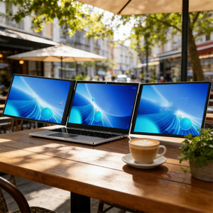 จอภาพแบบพกพาใช้งานร่วมกับ <span class=keywords><strong>Windows</strong></span> <span class=keywords><strong>Mac</strong></span> 1920*หน้าจอ1200 14 "แบบเสียบและเล่นกับลำโพงได้โดยตรงจากโรงงาน - Product Image 1