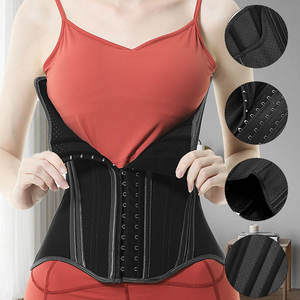 Langqin Corset de protection de la taille respirant pour femme Fitness Latex Body-Shaping Belt Tight Abdominal Corset pour l'entraînement - Product Image 6