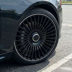 Rines de aleación pulidos en negro brillante de 20 y 22 pulgadas con <span class=keywords><strong>PCD</strong></span> 5x130 compatibles con <span class=keywords><strong>Porsche</strong></span> Cayenne <span class=keywords><strong>Macan</strong></span> - Product Image 2