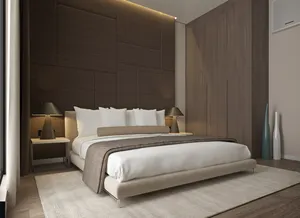 5つ星ホテルの家の家具の寝室セットホテルの寝室の家具の中国ブランドの木製の寝室の家具