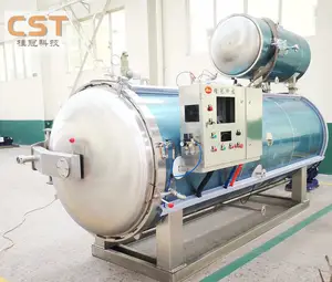 CST brand horizontal autoclave bottle with autoclave steam sterilization process for tuna