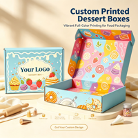 Emballages cadeaux pour beignets en carton ondulé avec logo personnalisé en relief, fermeture magnétique, vente en gros, recyclables, pour chocolat et beignets