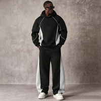Survêtements pour hommes avec logo personnalisé OEM, coupe ample, ensemble de survêtement pour hommes, vêtements d'entraînement, pantalon de survêtement et sweat-shirt pour hommes