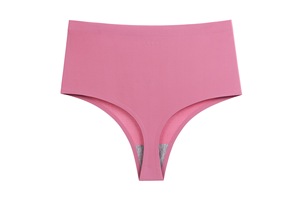 Cộng Với Kích Thước Hữu Cơ Nylon Liền Mạch Một Mảnh Phụ Nữ Cao Eo Và Chặt Chẽ Phù Hợp Thong Đồ Lót Đầy Màu Sắc Cao Tăng - Product Image 2