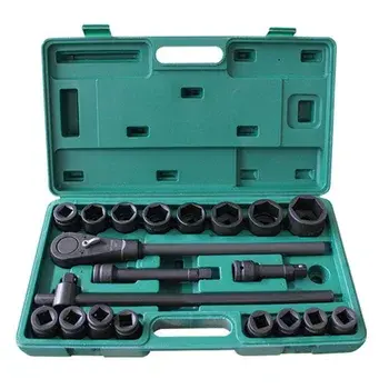 Hot Selling 10pcs Socket Set 1/2 Inch square Socket Repairing Tools Kit Wrench Heavy Duty Wrench Socket Set