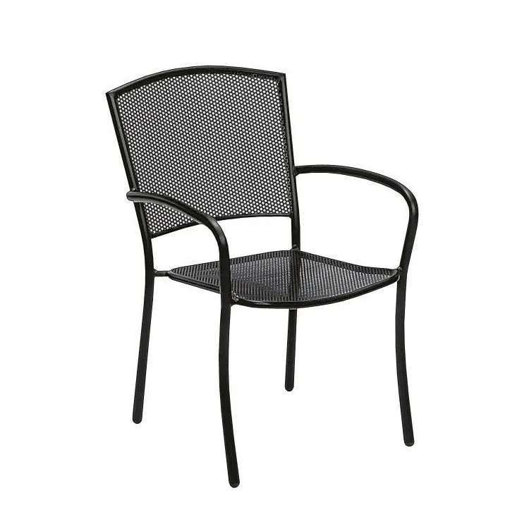 Outdoor Garden Furniture Metal High Quality Solid Factory Stacking Patio Dining Chair