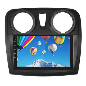 Podofo 2 Din radyo çerçeve özel kiti Renault SANDERO için yuvarlak delik 2014-2017 araba radyo kurulum paneli arayüzü montaj çerçevesi - Product Image 3