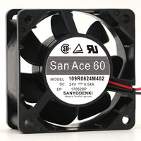 SANYO 109R0624M402/M4D06 DC24V 0.04A 60*60*25MM 6025 6CM Kipas Pendingin Aksial Tanpa Sikat Bantalan Bola Ganda Asli