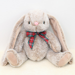Kawaii unisex Fluffy thỏ khổng lồ tai dài phục sinh <span class=keywords><strong>Bunny</strong></span> mềm đồ chơi sang trọng Comforter với BOW TIE PP điền dễ thương ngủ búp bê - Product Image 4