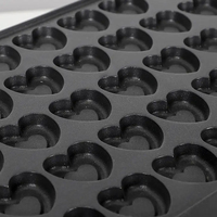 Nouvelle machine à gaufres et à muffins en forme de cœur, matériau antiadhésif, facile à utiliser, en-cas