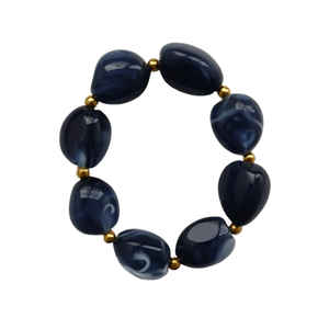Fashion <b>Beaded</b> <b>Bracelets</b> 316L Stainless Steel PVD <b>Gold</b> Plating Sustainable Resistant - Product Image 2