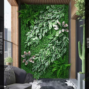 Ba chiều nhân tạo Biomimetic cỏ tường nhà máy tường nền với sự kết hợp cảnh quan của hoa nhân tạo - Product Image 5