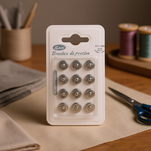 Bottoni a Pressione in Metallo Ilan 12mm 12 Pezzi per Abbigliamento e Tessuti - Product Image 2