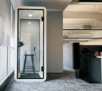 Cabine téléphonique acoustique insonorisée pour bureau, module de travail silencieux pour espace de coworking et salle d'appels
