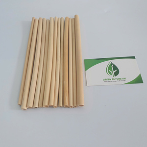 <b>Bamboo</b> Straws 200 Mm 8 Mm Inner Diameter Biodegradable Reusable Drinking Straws for Party Minimalist Style - Product Image 6