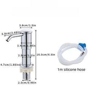 Distributeur automatique de savon Libert K-2 en acier inoxydable 304 de haute qualité, design moderne, robinet à poser sur le comptoir, armoires de cuisine - Product Image 6