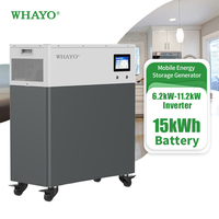 Système solaire domestique tout-en-un Whayo 15 kWh 16 kWh avec batterie LiFePO4 et onduleur hybride 6,5 kW 8,2 kW 11,2 kW